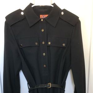 Navy Tory Burch military style shirt dress size 4